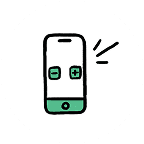 スマートフォンのイラスト